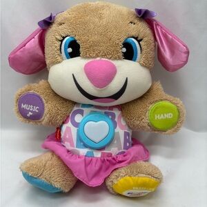 Laugh & Learn Smart Stages Sis Fisher Price Puppy Plush Toy Talks & Lights Up